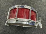 PEARL SNARE Drum  - FREE FLOATING 14X6.5 ACRYLIC RED SPARKLE
