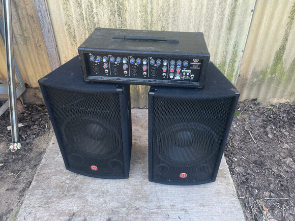 Harbinger M120 120W 4-Channel Compact Portable PA with 12