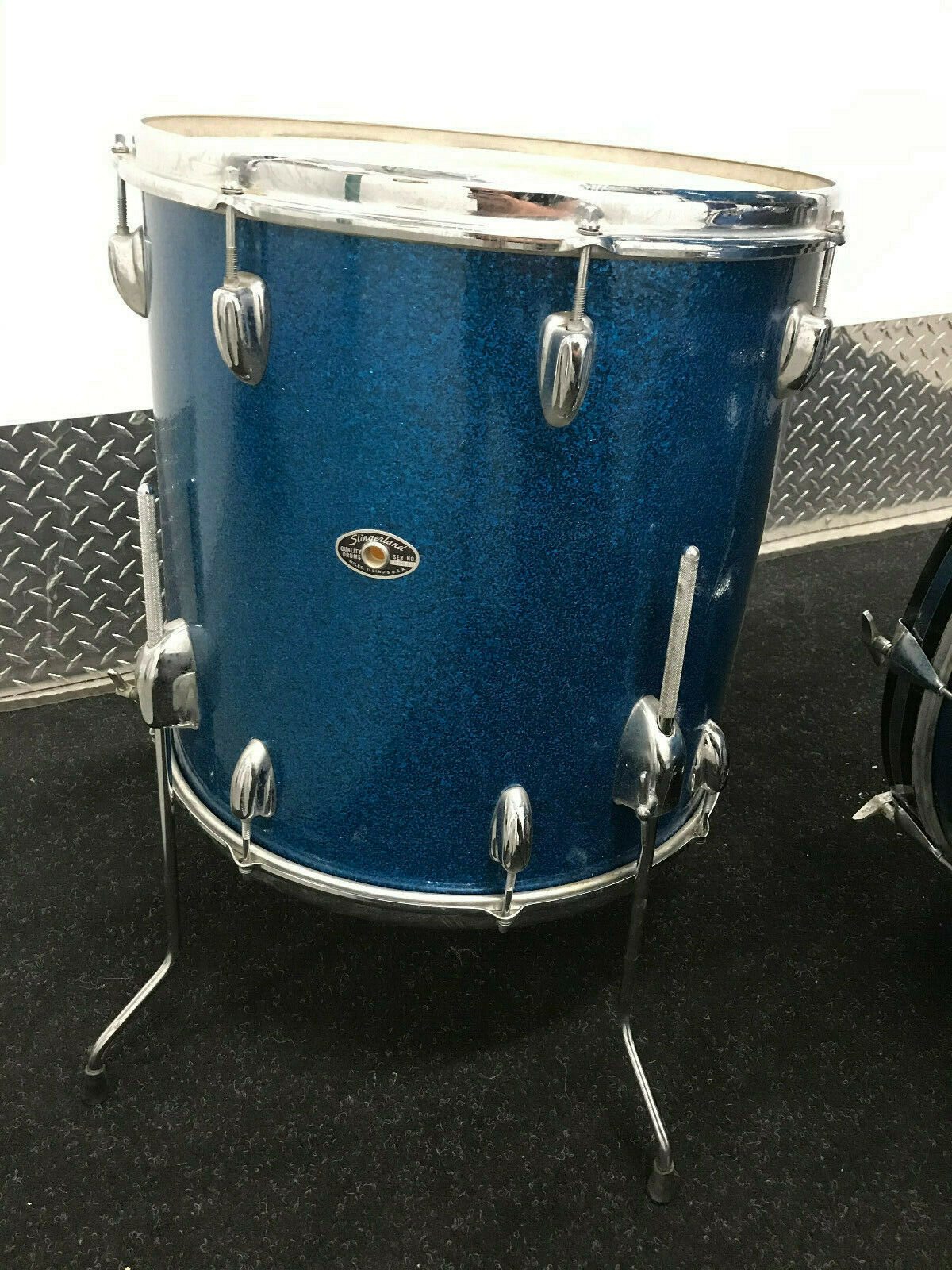 Slingerland Blue Sparkle Vintage 's x8,x9,x,x 3 ply