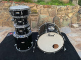 Pearl Decade Maple 5pc Drum Set kit 22.18,10.7,12.8,16.16,14,5.5 - Black