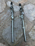Two Pearl Gyro Lock Boom Cymbal Rack Mount Tops Pair