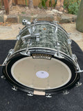 Vintage Ludwig 60's Black Diamond Pearl 3pc Drum set kit 22x14,13x9,16x16