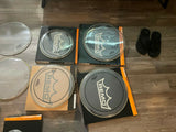 Pearl and Remo Drum Head lot used 6,6,6,8,8,10,10,12,12,14,14,14,,16,16,16,16,18