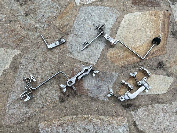 Vintage Tama Drum Percussion Accesories Clamp and Damnar Cowbell + Splash Holder