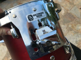 Baltimore Drums Red Wine Satin 8 ply Maple Drum Set kit - EXCELLENT