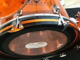Vintage Ludwig Amber Vistalite Bass Drum 22x14