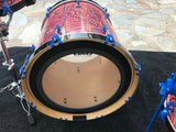 TRUTH USA Custom "SPIDER" 4pc Drum Set kit with 20x20 Bass!! beautiful!!