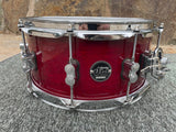 DW Performance Series 6.5x14" Maple Snare Drum - Cherry Stain