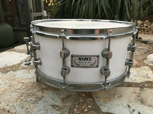 Mapex Saturn Pro White 14x 6.5 Snare Drum - Maple