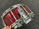 PEARL SNARE Drum  - FREE FLOATING 14X6.5 ACRYLIC RED SPARKLE