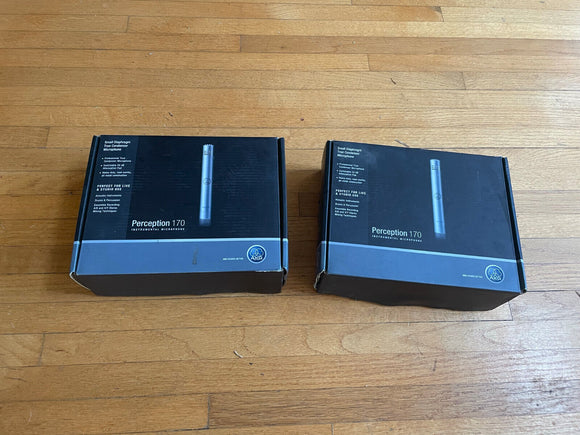 TWO PACK AKG Perception 170 Condenser Microphone - Studio Instrument Mic
