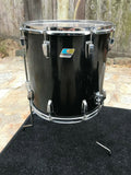 Vintage Ludwig B/O Blue Olive badge Maple Drum Set kit 22x16,13x12,14x1316x16