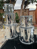 Ludwig Classic Maple Modular 6pc Drum Set kit Mirror Chrome 24,18,16,10,12,13