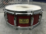 Pearl Masters Custom Maple 14 x 5.5 Snare Drum Red