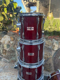 Yamaha Recording Custom Pre Yes Cherry 6pc Drum Set kit 22,10,12,13,14,16