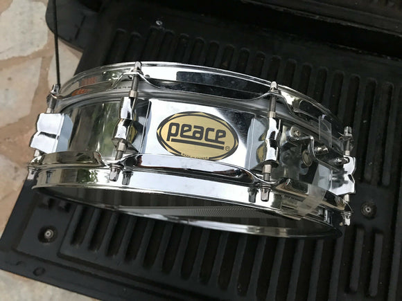 CHROME PEACE BRAND PICCOLO SNARE DRUM 3 1/2