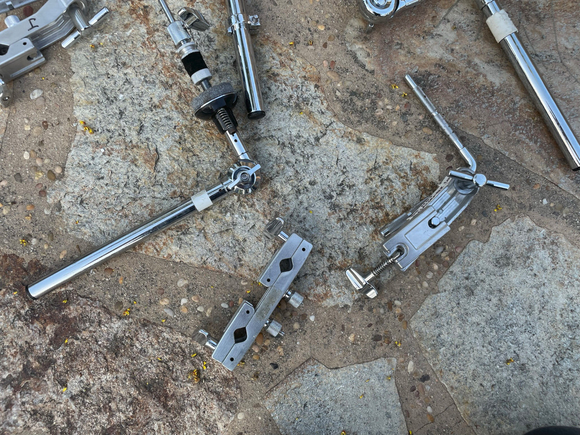 Pearl / Gibraltar Boom / hihat attachment and MISC CLAMPS LOT