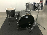 DW Performance Series 4pc Drum Set Kit Gun Metal