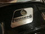 Ludwig Acrolite Black Galaxy Sparkle 14 x 6.5 !!! Harder to find size!!