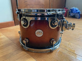 DW Design Series 12x9 Tobacco Fade Tom Drum Excellent