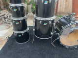 Ludwig Black Cortex 70's 7pc Concert Tom Drum Kit Set