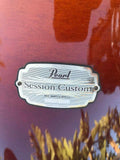 Pearl Session Maple Custom Double Bass 5pc Drum Set Kit Tobacco Burst!!