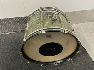 Ludwig Club Date Blue Oyster Pearl 22x14 Bass Drum Eearly 60's