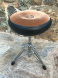 Roc n Soc Drum Hydraulic Throne Seat Chair BROWN ROUND
