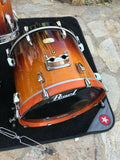 Pearl Session Maple Custom Double Bass 5pc Drum Set Kit Tobacco Burst!!