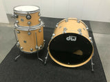 DW COLLECTORS VLT VLX MAPLE 3pc NATURAL FINISH DRUM SET KIT w / 23 x 18 BASS!!!