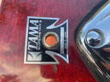 Vintage Tama Superstar Cherry Wine 24" Bass Drum Shell + Badge + Tom Mount