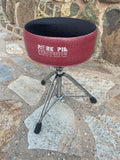 Pork Pie Black and Pink Sparkle Drum Throne Seat Chair