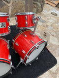 Rogers 70's Big R 6Pc DBL BASS Drum Kit Mojave Red 20x14(x2) 12x8,13x9,16x16(x2)