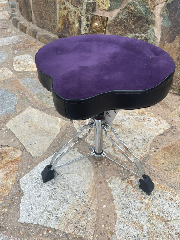 TAMA 1st Chair Glide Rider HYDRAULIX Drum Throne With Cloth Top Seat Purple