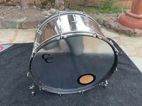 C&C Drum 28 x 14 Chrome Custom shop Bass Drum !!!