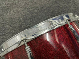 PEARL SNARE Drum  - FREE FLOATING 14X6.5 ACRYLIC RED SPARKLE
