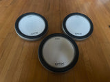 THREE Yamaha XP80 Triple-Trigger 8" Electronc Drum Pad