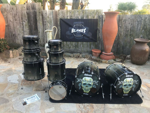 Ddrum Dios BUBINGA Megadeth  ENDGAME TOUR Double Bass 7pc Drum Set kit w/COA
