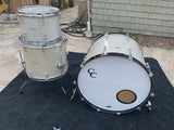 C&C Custom Drums 3pc Drum Set kit Keller Shells C & C Drums 24x18, 13x9, 16x14