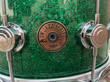 DW Jazz 14 x 6.5 Snare Drum Green Sparkle
