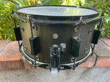 Pork Pie Little Squealer Snare Drum Satin Black Ebony 7 x 13 in.