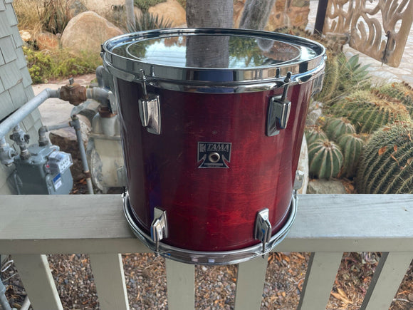 Tama Superstar Cherry 13x12 Cherry Tom Drum 80's