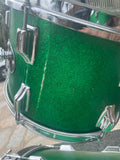 Vintage Rogers PowerTone Londoner Drum Set Green Spakle Power Tone -UPDATED