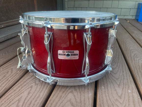 Yamaha Recording Custom 14x8 Snare Drum 80's Cherry Wine - Excellent