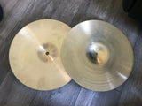 Vintage Zildjian 14" NEW beat Hihat Drum Cymbals hihat
