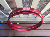 Vintage Tama Superstar Candy Apple Red CAR 1980's 22 " bass drum hoops - DAMAGED