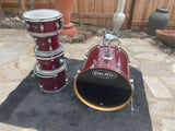 PDP CX Maple 5pc Drum Set kit red lacquer- fair condition - pickup only