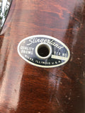Slingerland WALNUT STAIN 5 ply 2pc Concert Toms w/ Stand 6 + 8 "