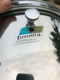 Vintage Ludwig Stainless Steele 4 Piece Drum Set kit !! 24,12,13,18