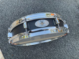 Pearl 3 x 13 Black Steel Piccolo Snare Drum